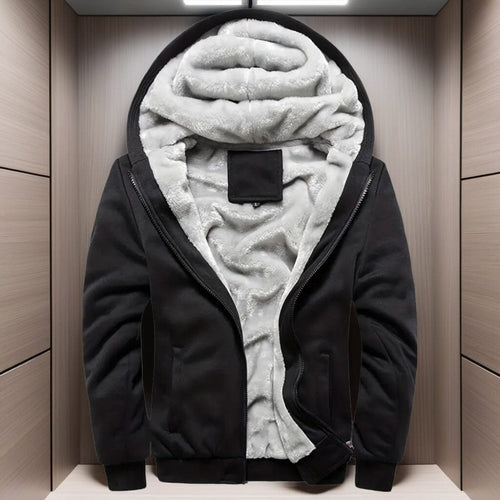 Men's Warm Fleece Hooded Jacket Coat Men's Warm Fleece Hooded Jacket Coat | GA Wovany
